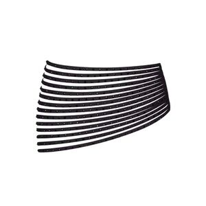 NWT! SKIMS Rhinestone Swim Strappy Skirt - Onyx—Sz.4x